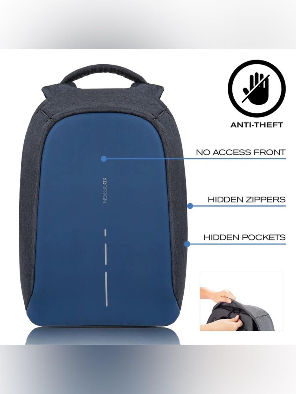 XD DESIGN Bobby Hero Regular Anti-Theft Backpack UNISEX